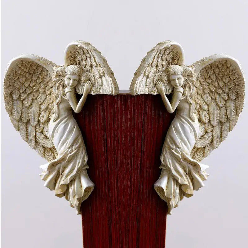 

Nordic Redemption Angel Door Frame Decoration Awakening Wings Wall Hanging Resin Pendant Decor Figure Sculpture Ornament New