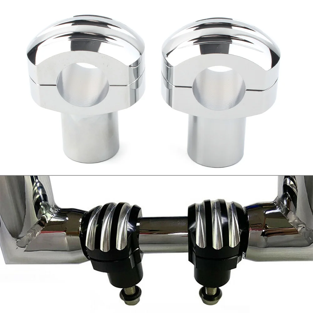 

Мотоциклетный 1 дюймовый зажим на руль для Harley Touring Dyna Sportster XL 883 1200, хромированный алюминиевый сплав Softail