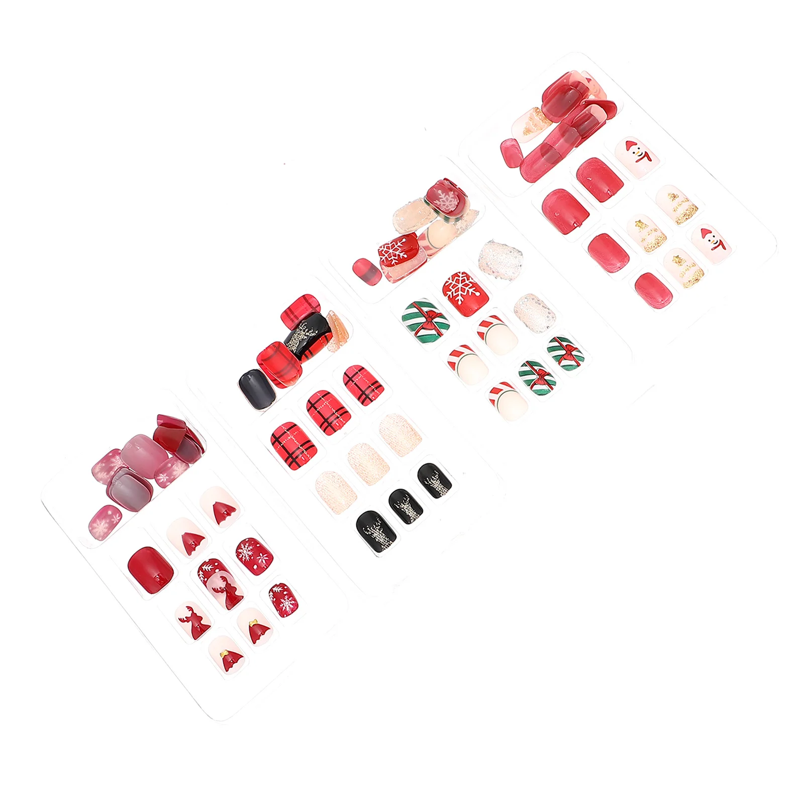 

96pcs Artificial Nail Press on Fake Nail Christmas Full Cover Plastic Nail
