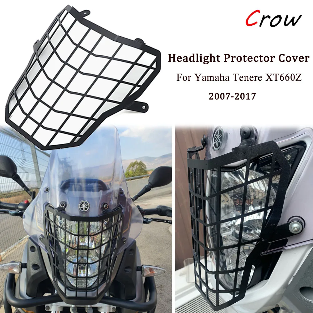 

Motorcycle headLight cover Head Light Guard Protector Grill For yamaha XT 660 Z Tenere xt660z 2007-2017 2016 2015 Accessories