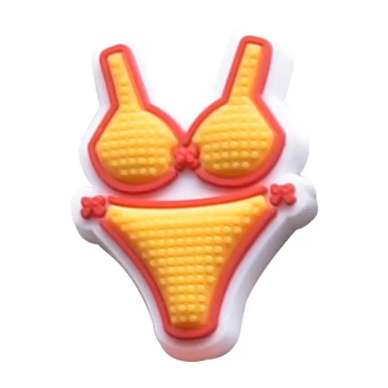 30-250PCS jibz Wholesale Random Cartoon Fruits Shoe Charms Decrations For Croc Charms Buckle Kids X-mas Gifts Shoe Accessories