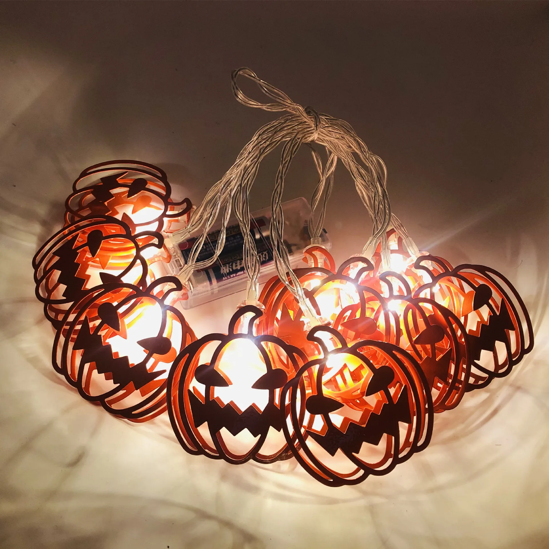 

LED Halloween Pumpkin String Skeleton Bat String Carnival Yard Decoration Lamp 20 LED 3M Lights for Festival Party Halloween