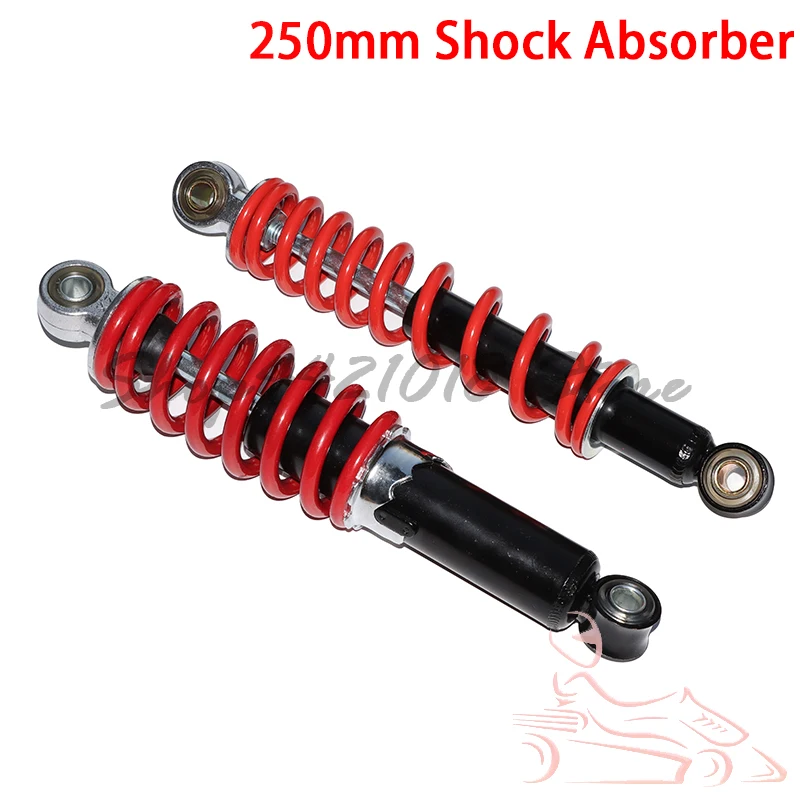 

250mm front and rear Shock Absorber Motorcycle Suspension Shocker Spring For 50cc-110cc Dirt Bike ATV Buggy Go kart Scooter