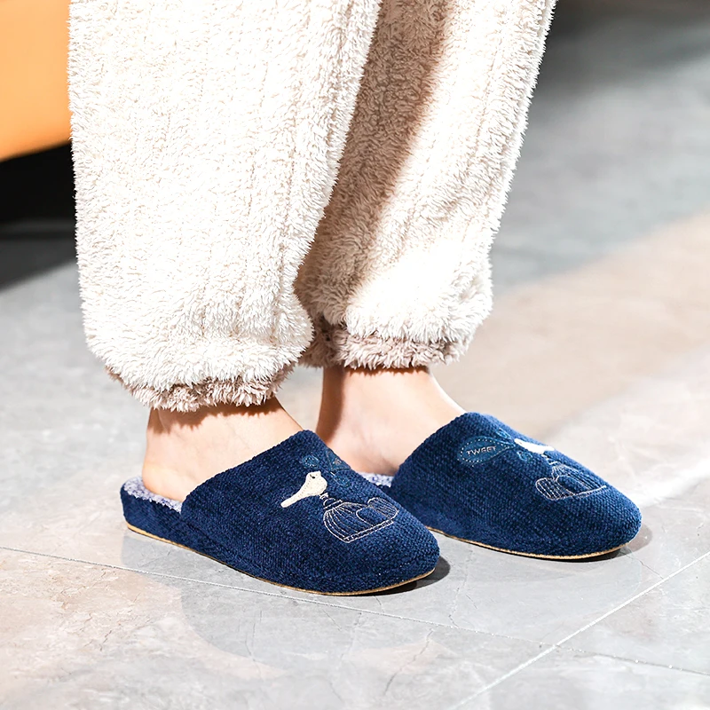 

Ladies Indoor MEYOUTT Slippers House Bird Cartoon Non Slip Soft Warm Bedroom Couple Lover Floor Female Women Slipper