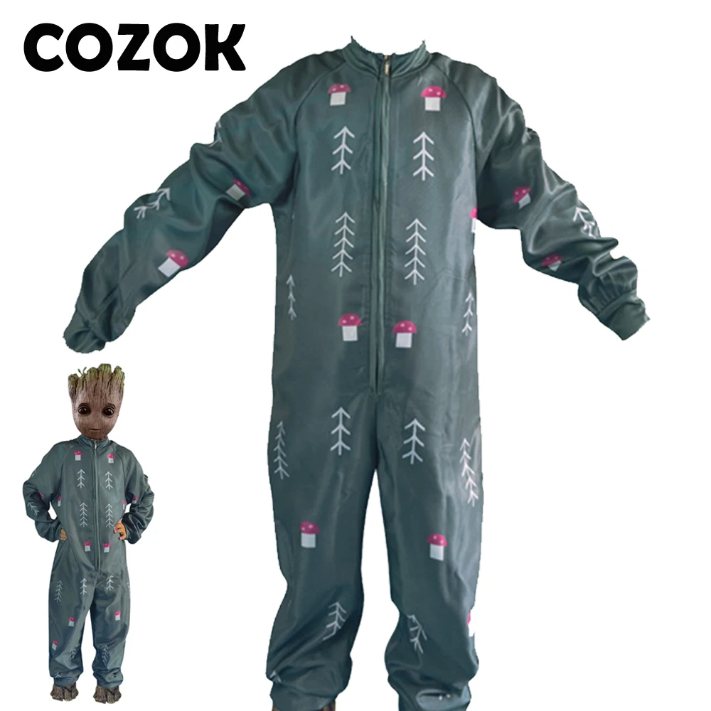 

COZOK Groot Косплей Костюм стражи Галактики Косплей костюмы Боди Хэллоуин Одежда I Am Groot Детский комбинезон