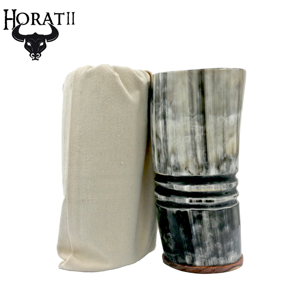 Кружка из натурального бычьего рога ручной работы чашка для питья пива и воды