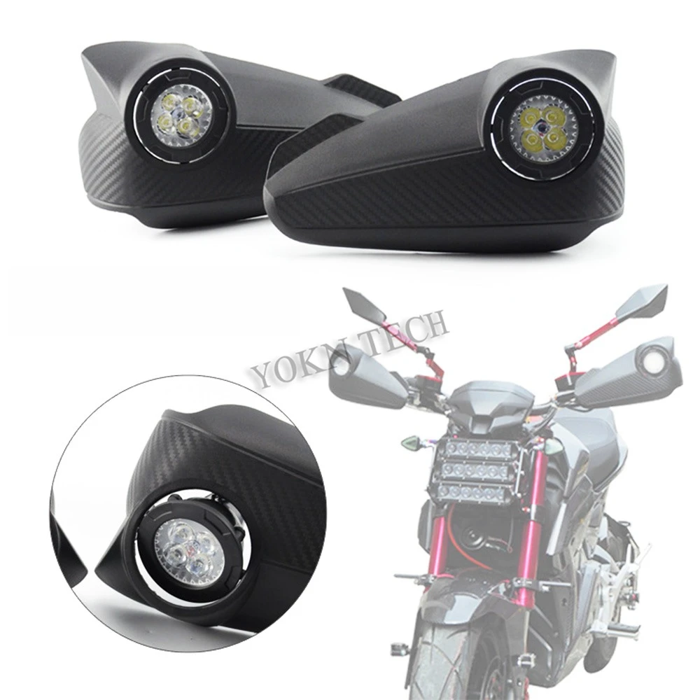 

Motorcycle Hand Guard Windshield With LED Light FOR YAMAHA YZF-R15 SR400 FJR 1300 RACER FOR HONDA HORNET CBR 250R VFR 1200F