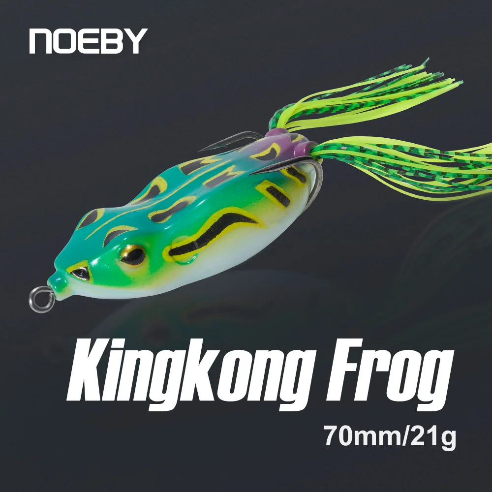 Фото NOEBY Kingkong лягушка силиконовая приманка 70 мм 21 г топвотер Рыболовная Приманка
