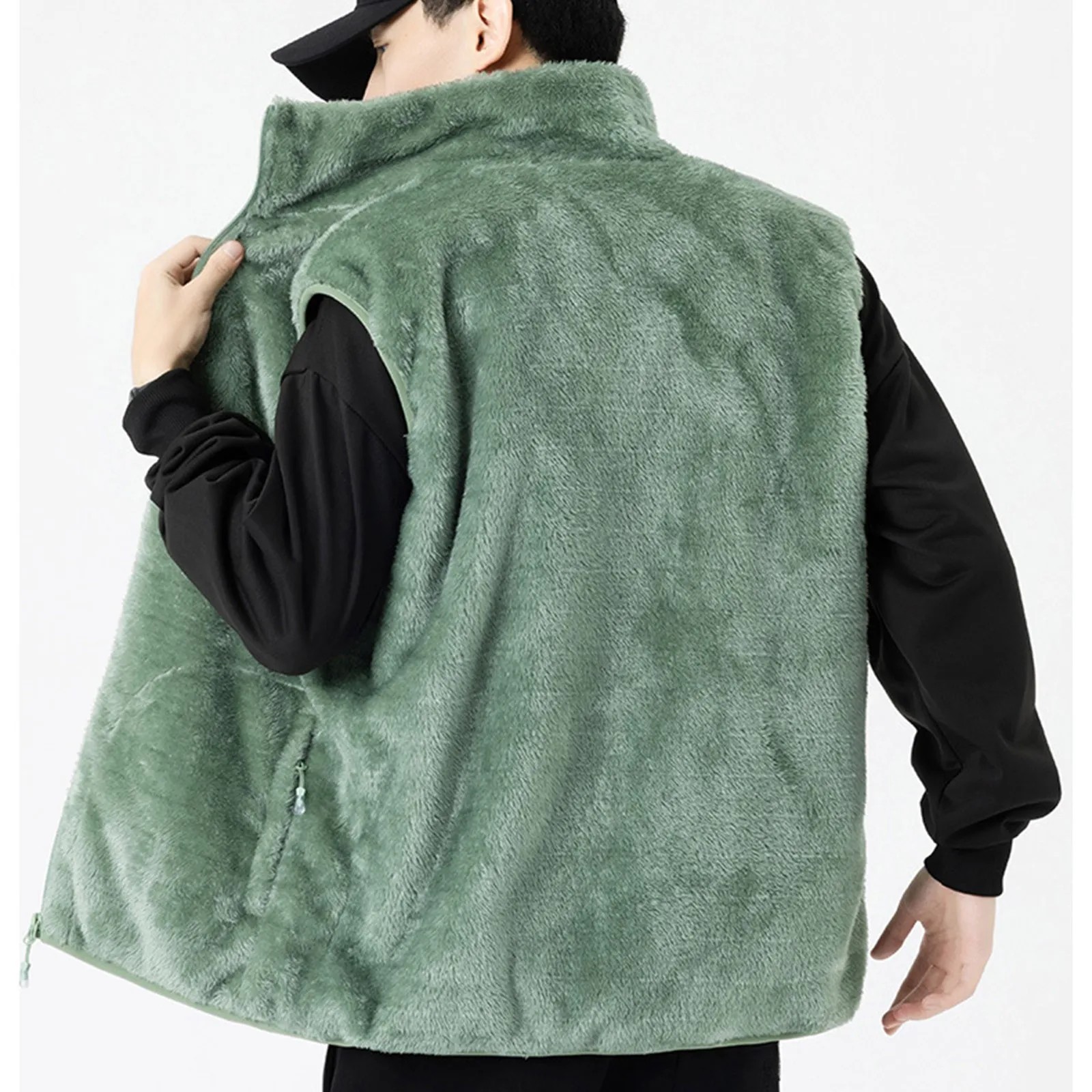 Флисовый жилет с подогревом куртка для женщин и мужчин мягкий коралловый бархат