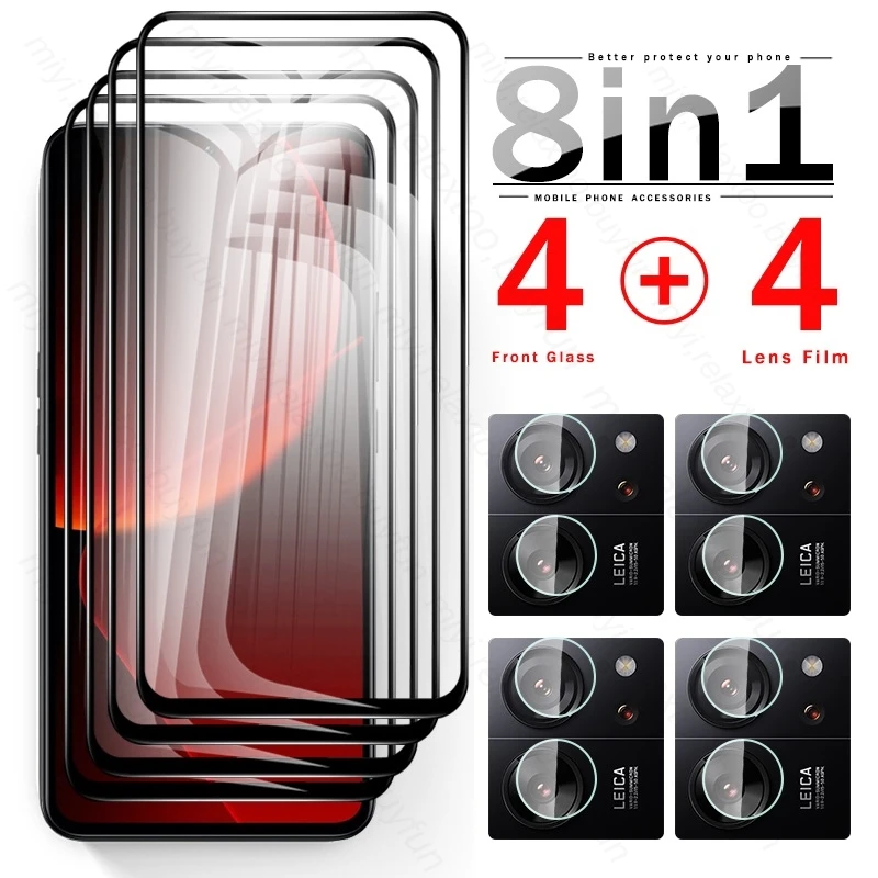 

8 In 1 9H Premium Tempered Glass For Xiaomi 13T Pro 5G Camera Lens Screen Protector Cover Flim Xiaomi13T Xiomi Mi 13 T Pro Mi13T