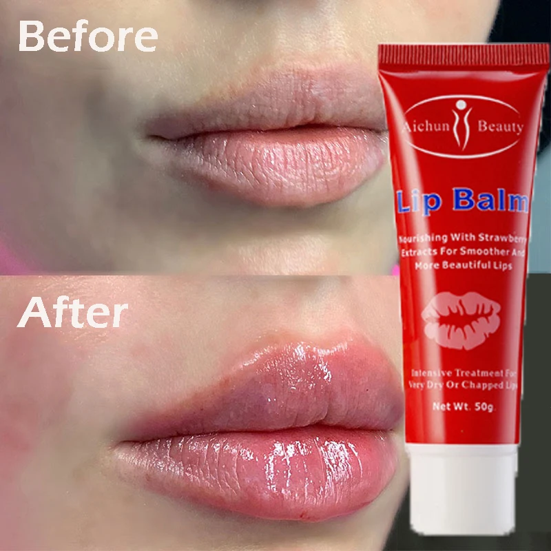 

50ML Lip Balm Plumping Serum Remove Lip Dead Skin Fine Line Moisturizing Brighten Anti-Drying Makeup Lip Gloss увеличение губ
