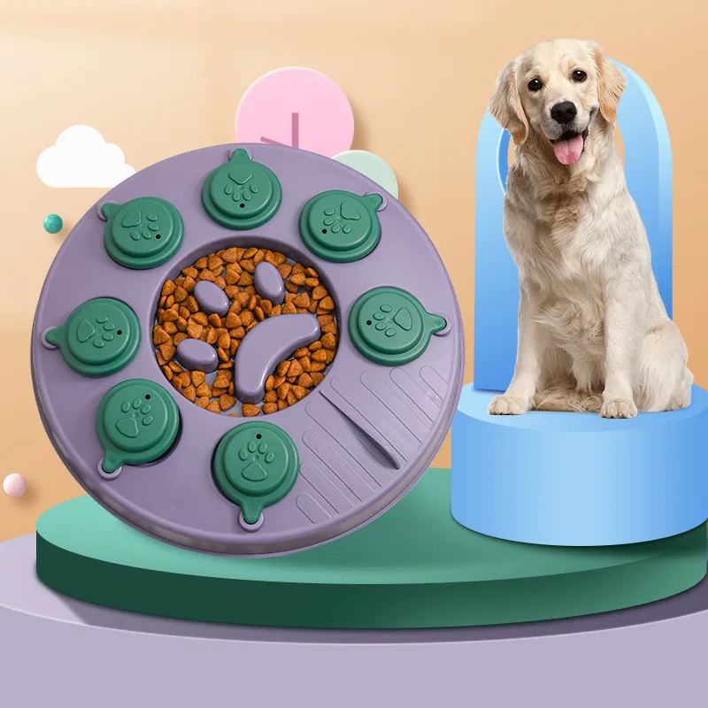 

Dog Puzzle Toys Slow Feeder Interactive Increase Puppy IQ Food Dispenser Slowly Eating NonSlip Bowl Pet Cat Dogs Training Game