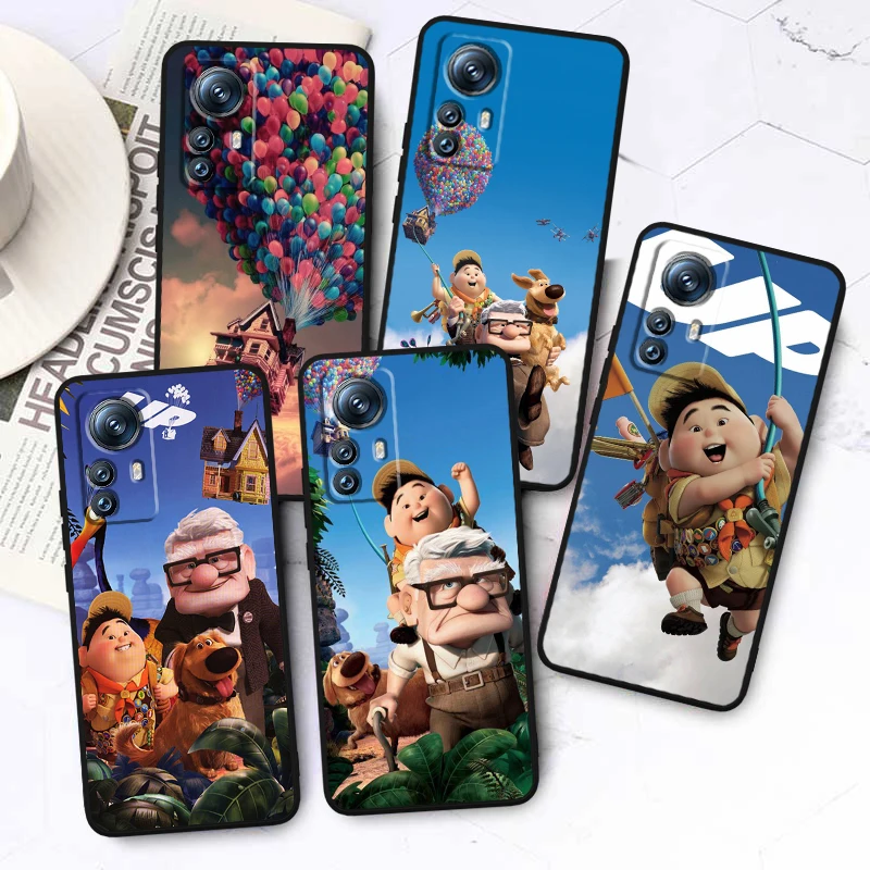 

Disney UP House Phone Case For Xiaomi Mi 13 12T 12S 12X 12 11 11T 11i 10T 10 Pro Lite Ultra 5G Fundas Black Cover