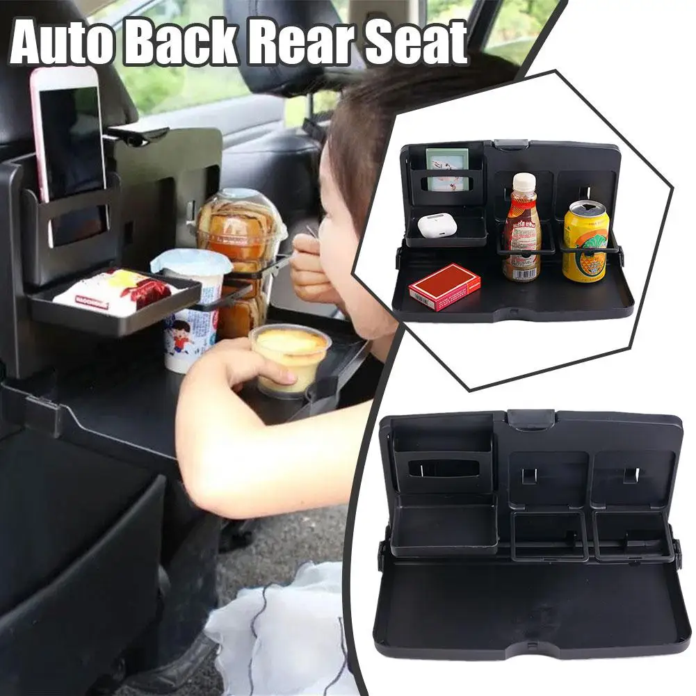 

New Folding Universal Car Bracket For Food Tray Drink Holder Auto Back Rear Seat Table Tray Phone Holder Car Storage Box