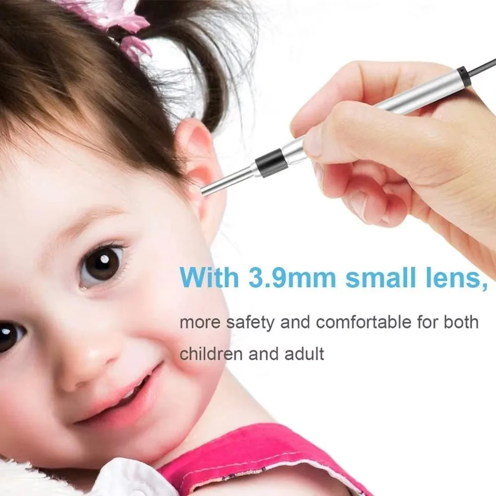 HD отоскоп 3 9 мм 720P эндоскоп для визуальной чистки ушей инспекционная камера с 6