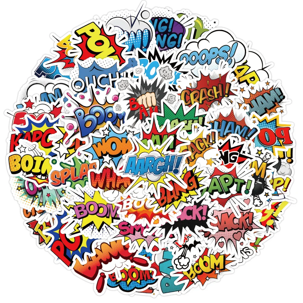 50 шт., наклейки для телефона, ноутбука, чемодана, скейтборда