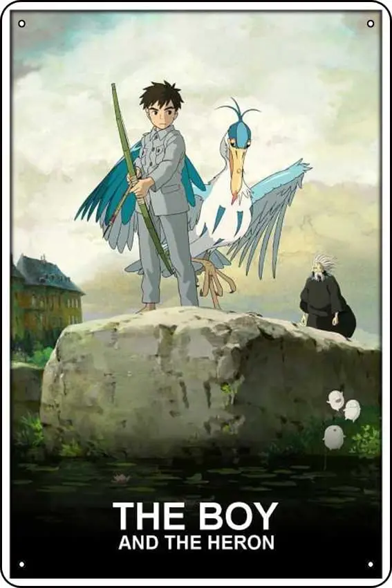 Мальчик и цапля (2023) Фильм-бар Паб Подарки Знак для дома Пещера Гараж-бар
