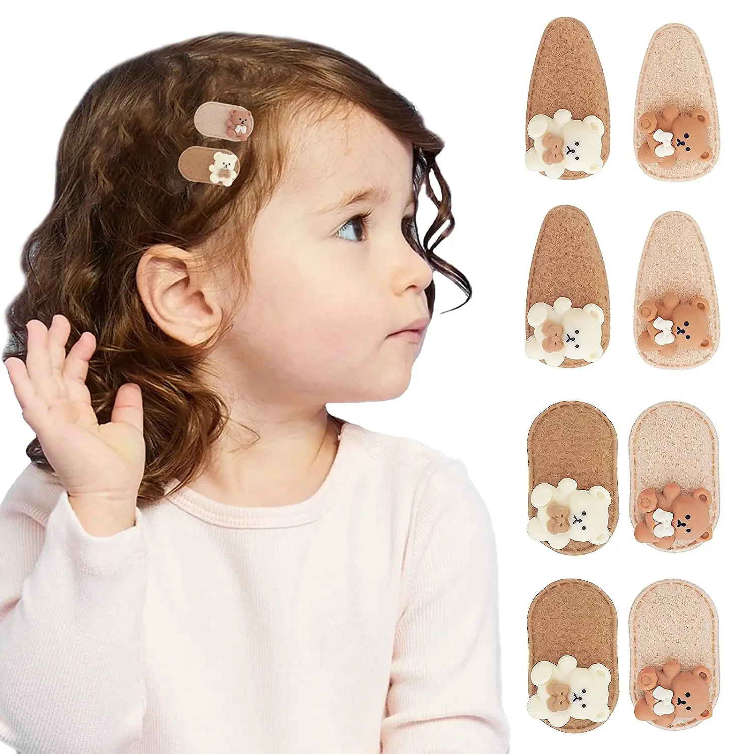 

Baby Girls Hair Clips 6 PCS Hair Clips for Toddlers Cute Hair Accessories Barrettes for Toddlers Infants Kids