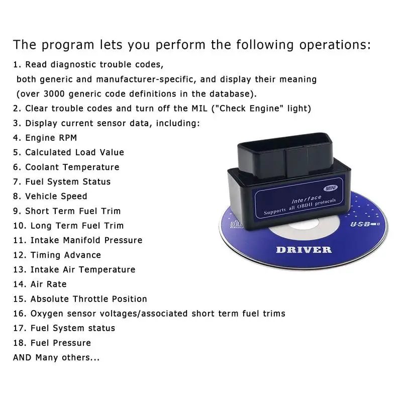 Автомобильный диагностический тестер компактный монитор для проверки проблем