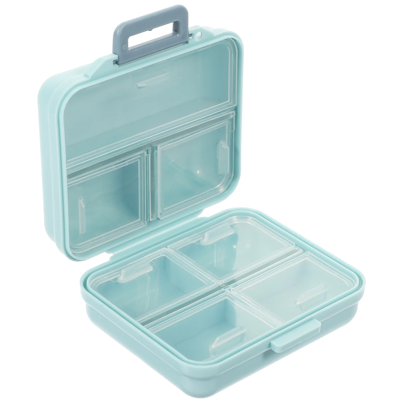 

Case Box Organizer Weekly Storage Travel Dispenser Cabinet Portable Tablet Vitamin Holder Container Medication Pocket