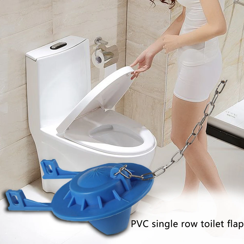 

Home Flap Cover Repair Single Row Toilet Flapper Accessories Easy Install Seal Water Tank Adjustable Bathroom Universal PVC