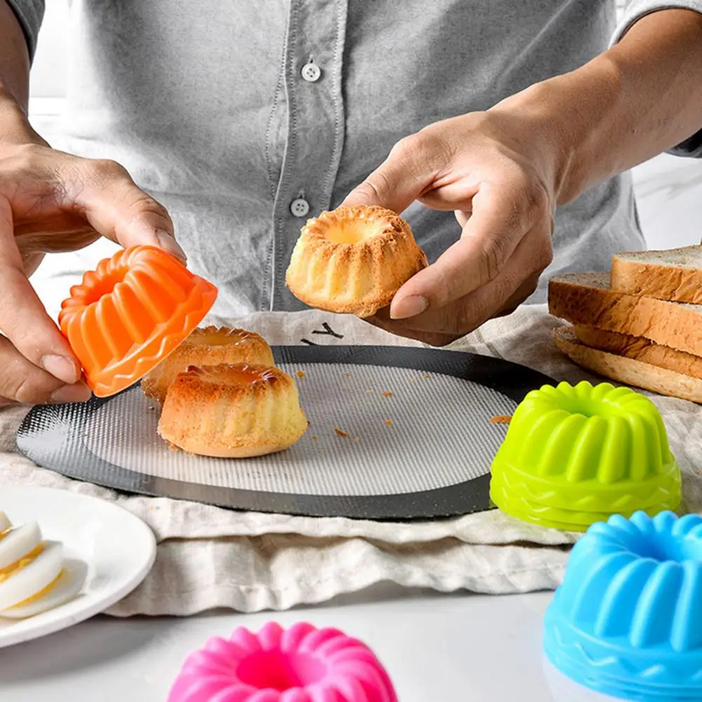 

12 шт./набор, силиконовые формы для выпечки