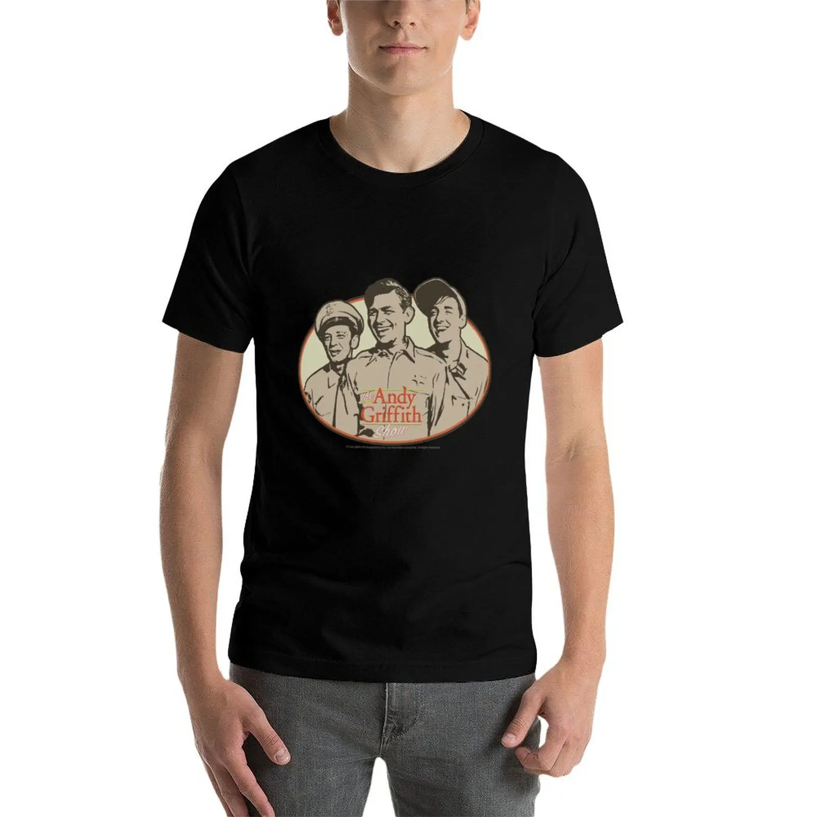 Фото CBS267_Andy Griffith 3 Funny Guys T-Shirt Повседневная модная хлопковая футболка с короткими рукавами №4