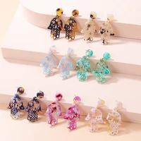 boho pendant embroidered hand earrings for women statement earrings crystal stone earrings wedding jewelry 2022gifts oorbellen