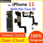 Оригинальная материнская плата для iPhone 11 безс идентификатором лица, разблокированная, бесплатный iCloud, материнская плата iphone11 с обновлением логической платы IOS MB
