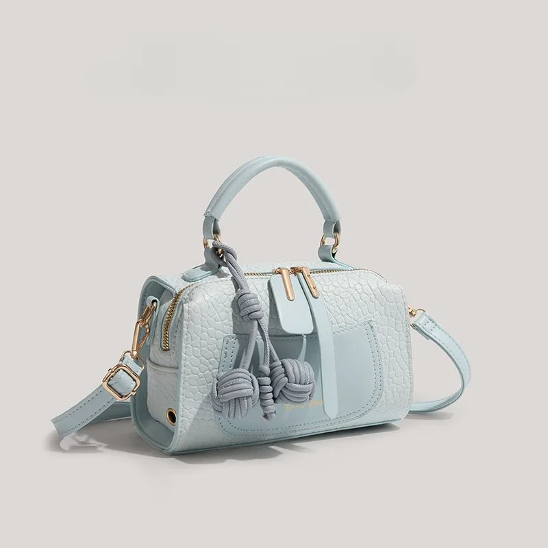 Ледяная синяя сумка-подушка загадка новинка 2024 женская сумка на одно плечо через