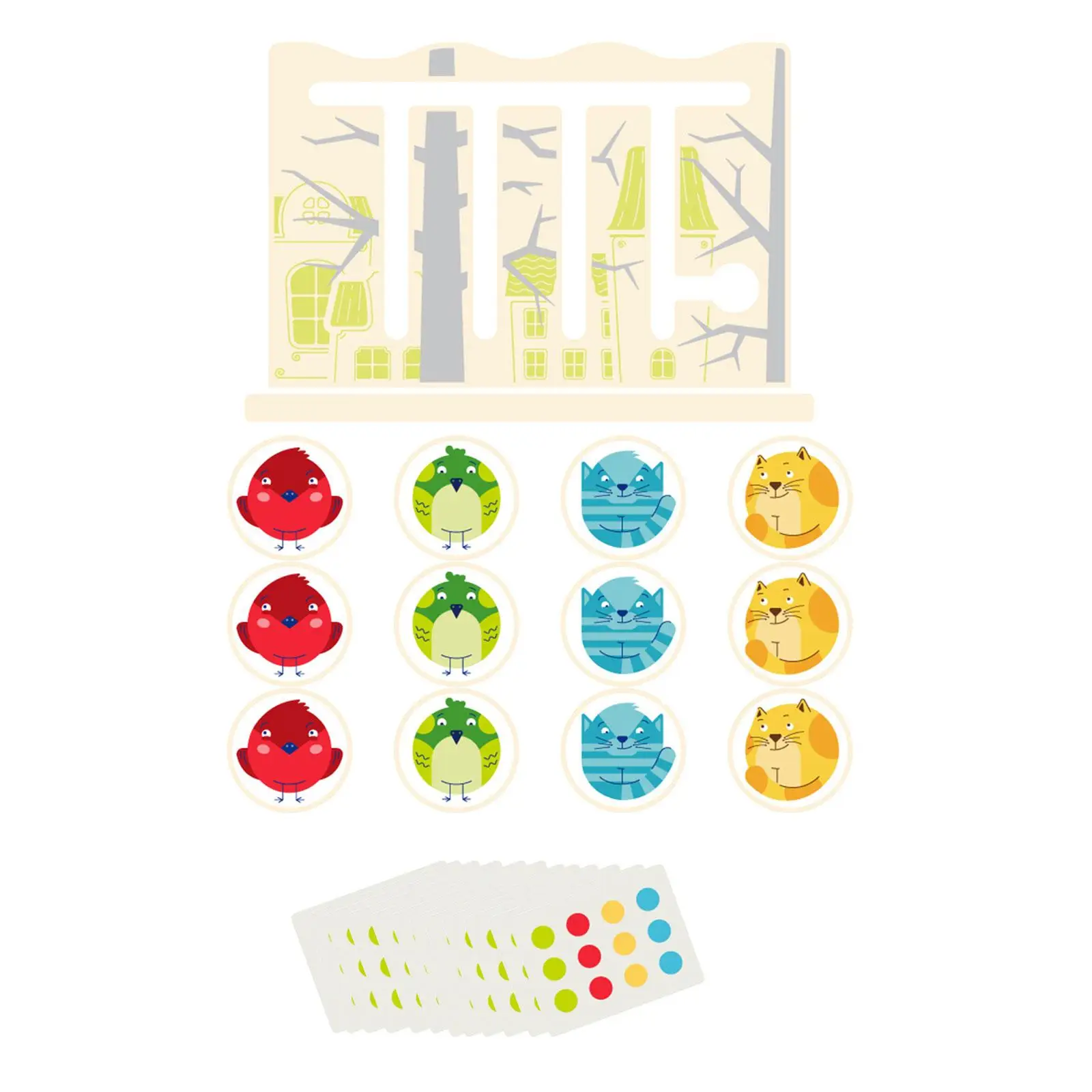 

Montessori Slide Puzzle Matching Game Travel Learning Toys for Girls Boys