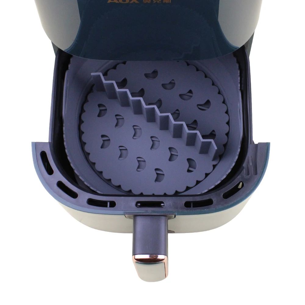 Силиконовая складная сковорода для выпечки круглая корзина поднос в духовке