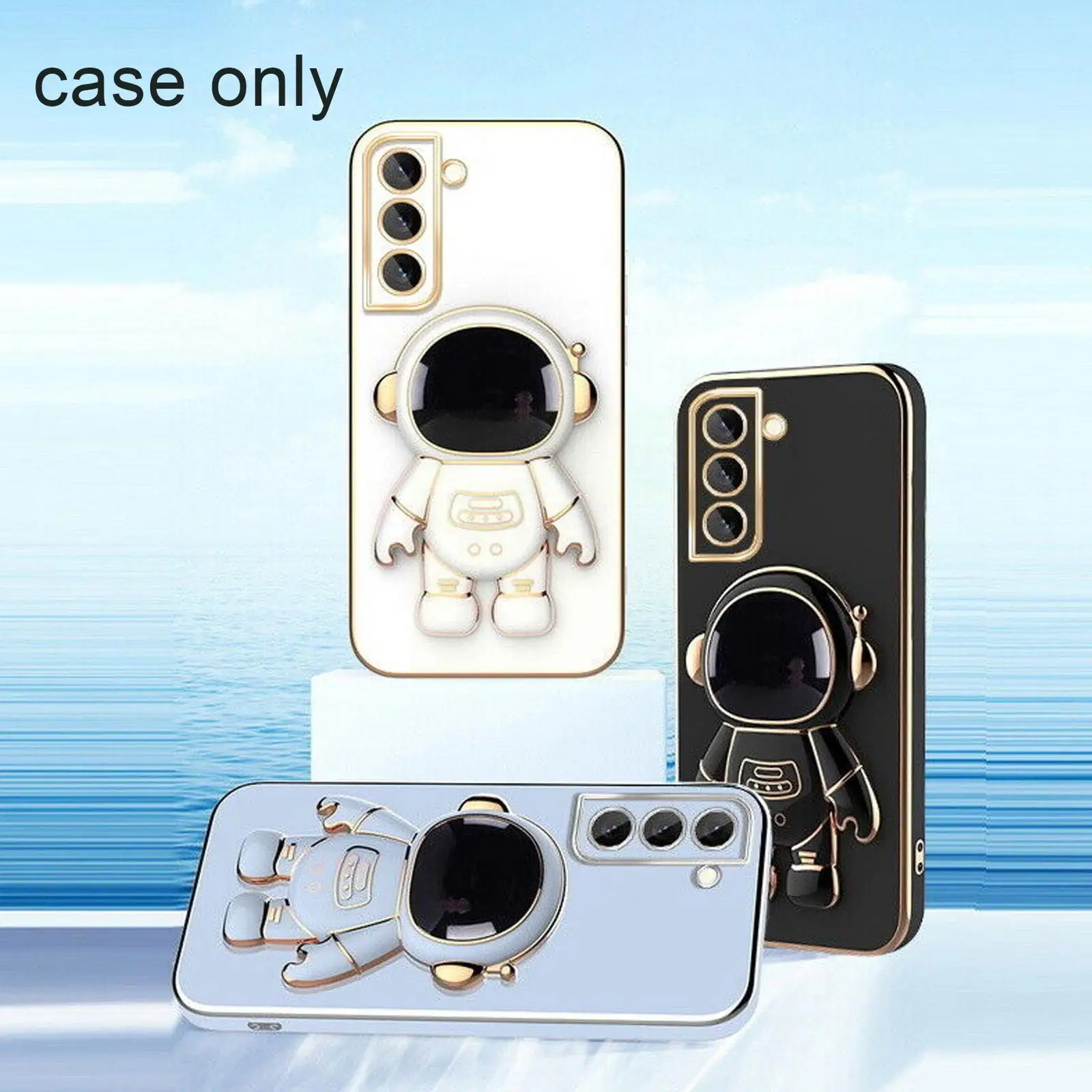 

For S22 Plus S22 Ultra With Astronaut Phone Holder Stand For Cover Mobile Phone With Bracket Sta O0o5