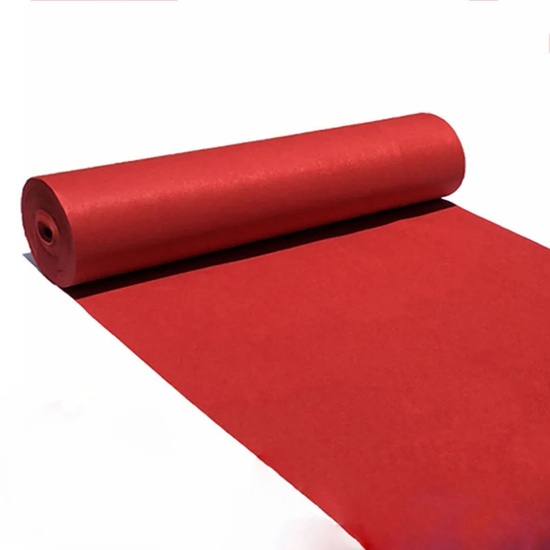 Red Wedding Decoration Carpet Party Custom Length Carpet Aisle Runner Red Carpet Elebrations Awards Events Carpet