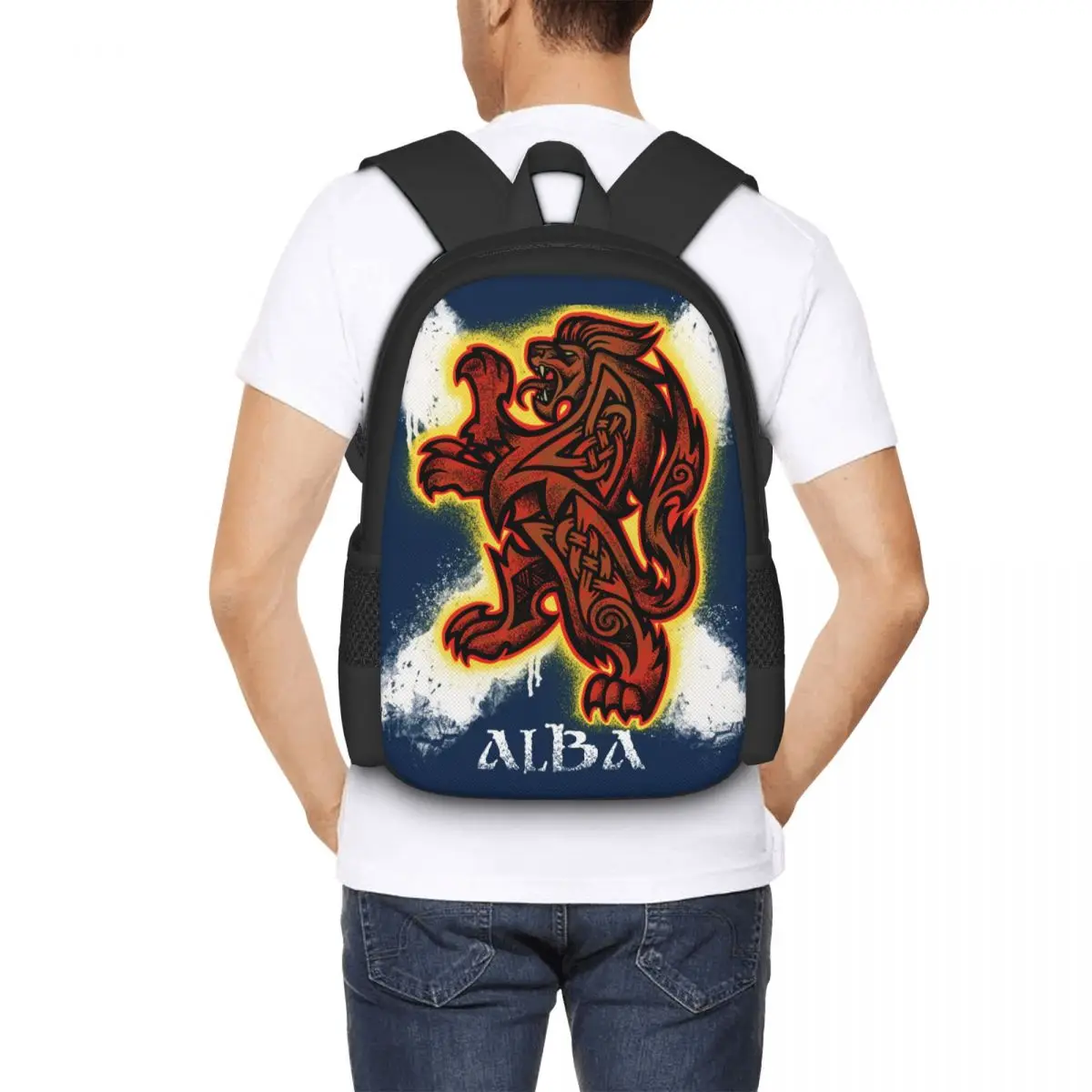 Scottish Lion And Saltire Backpack for Girls Boys Travel RucksackBackpacks for Teenage school bag