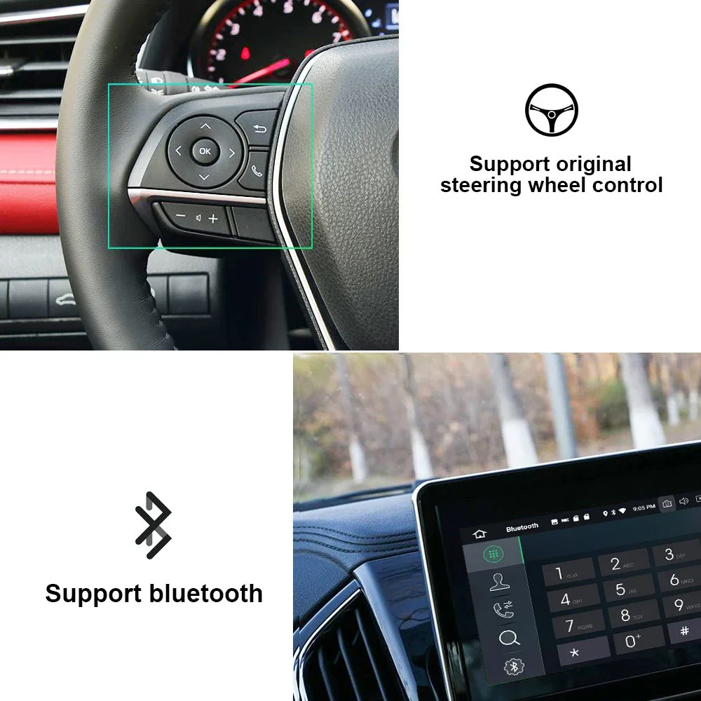 1920*720 Carplay 13 1 &quotAndroid 13.0 8 ГБ + 256 Автомагнитола GPS WIFI мультимедиа для Toyota Corolla 2019-2022 RAV4