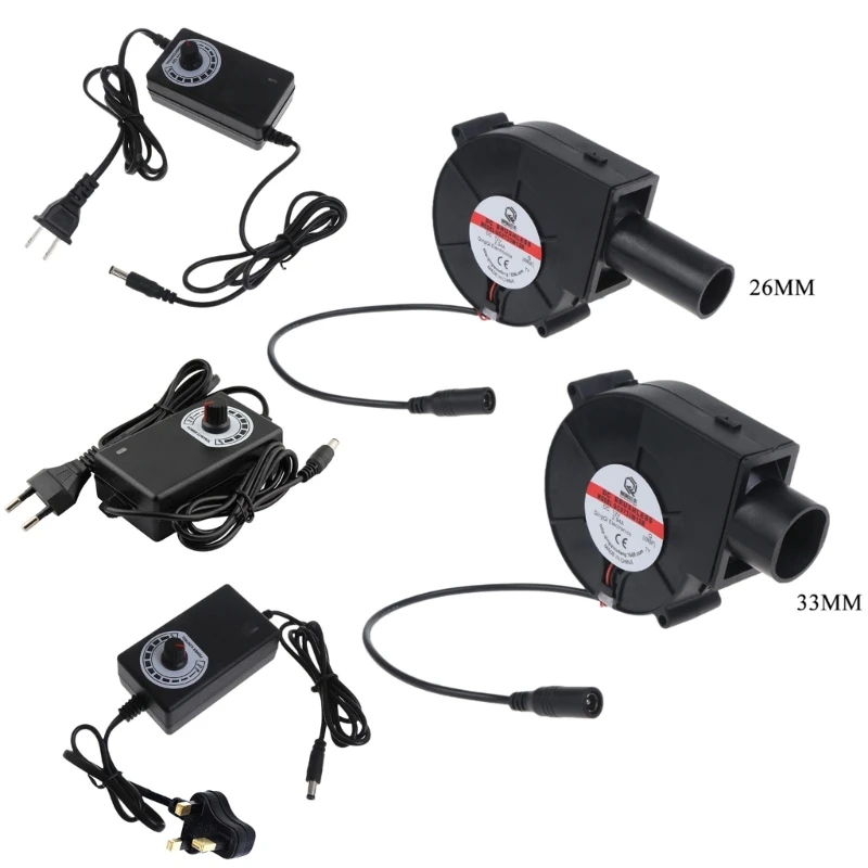 

12V 2.94A BBQ Air Blower Portable BBQ Fan Air Blower Handheld Barbecue Fan