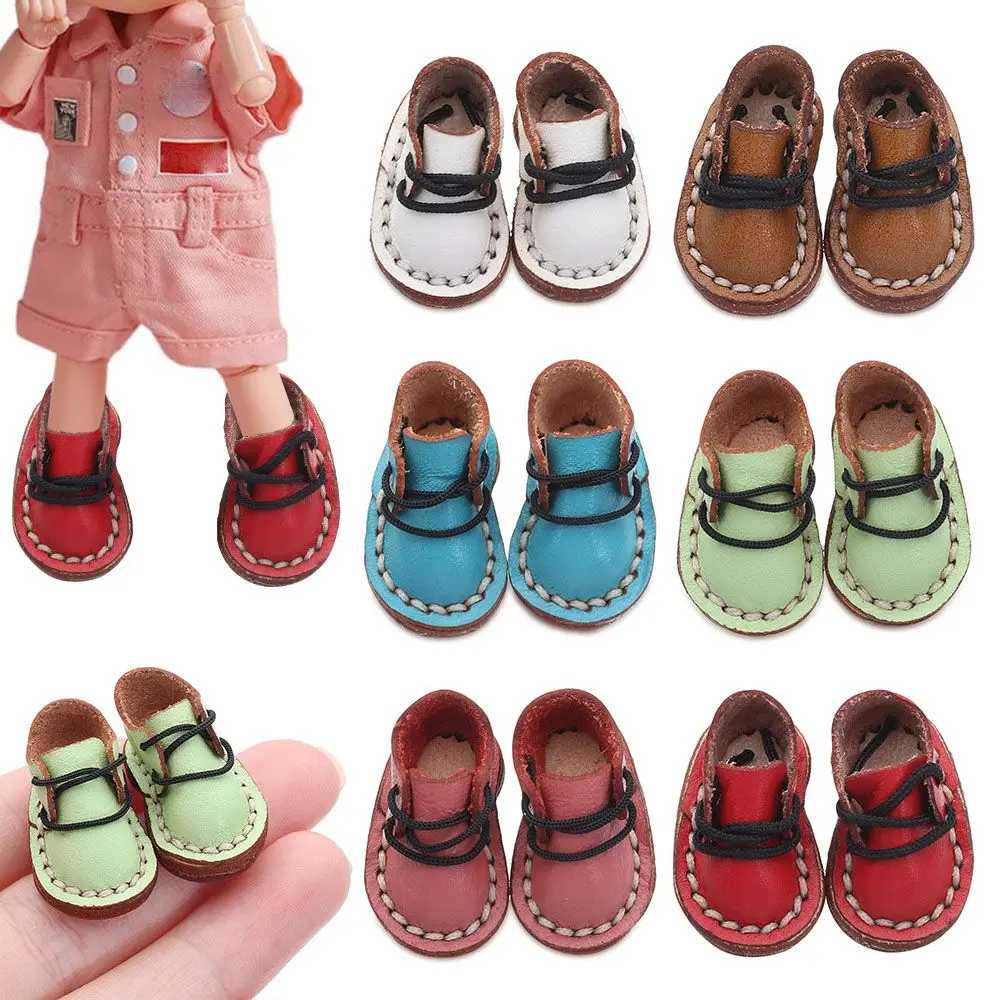 

Повседневная обувь ручной работы для кукол из воловьей кожи 1/11 OB11 обувь кожаная 1/12 обувь для кукол BJD для obitsu11GSCbody9OB11 кукольные ботинки