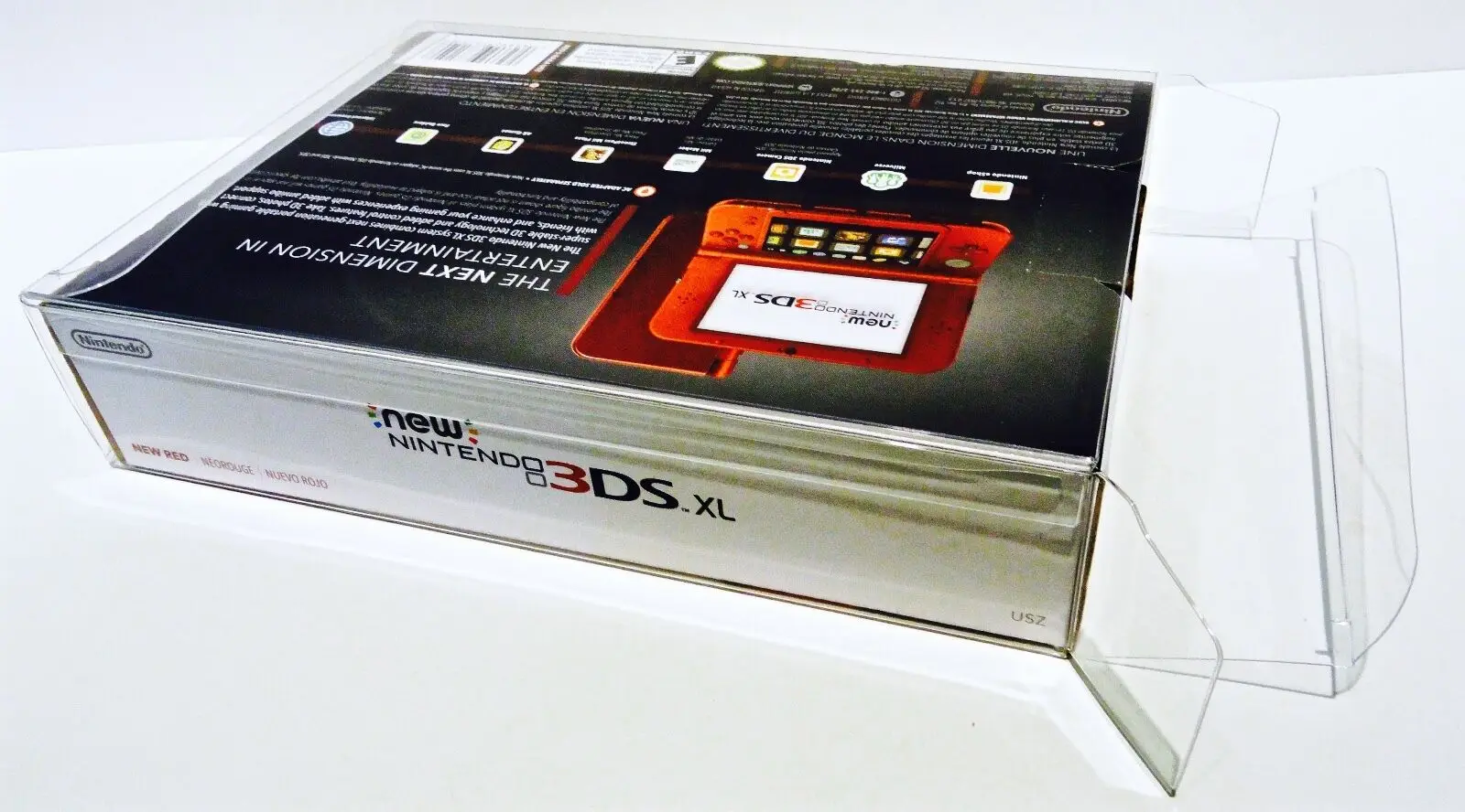 

1 Box Protector For The "NEW" NINTENDO 3DS XL Console Box. NTSC Display Case