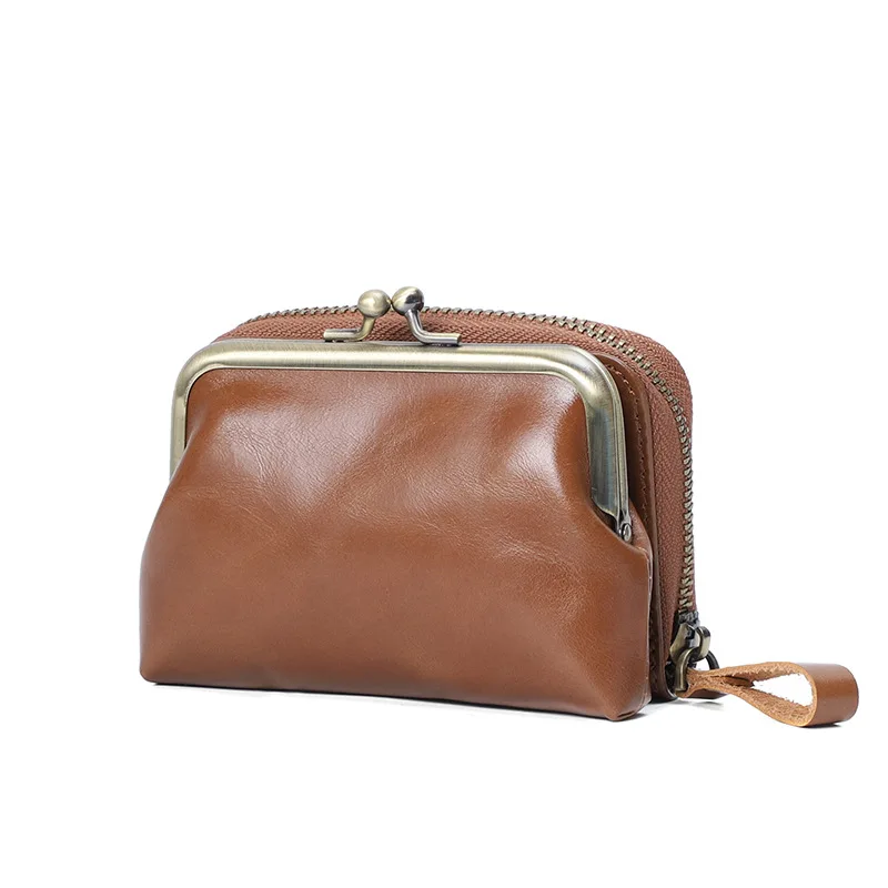 

Женские кошельки из натуральной кожи, карманный винтажный женский кошелек из воловьей кожи, кошелек для девушек, клатчи, маленький кошелек, ...