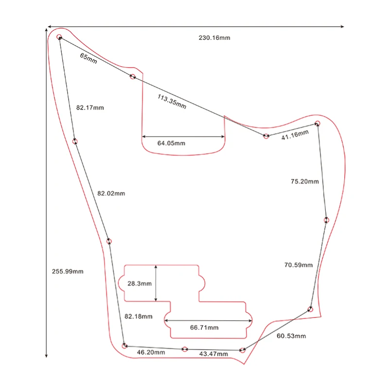 Гитарная накладка Fei Man на заказ Накладка для струйщика Классическая Ягуар гитары