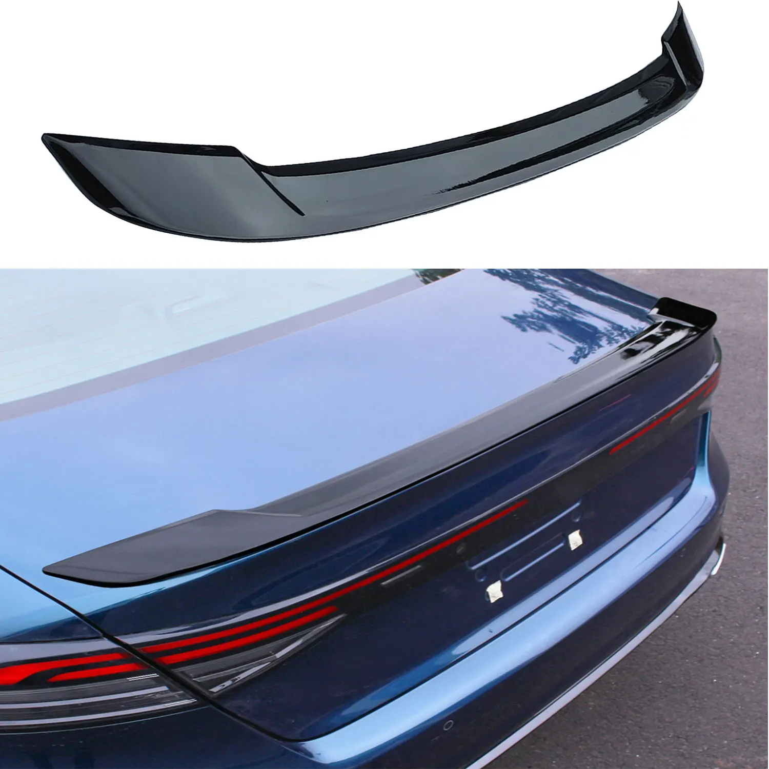 

Car Styling For Honda Accord 11th Gen 2023 ABS Glossy Black Rear Trunk Spoiler Wing Back Boot Lip Cover Trim 1pcs