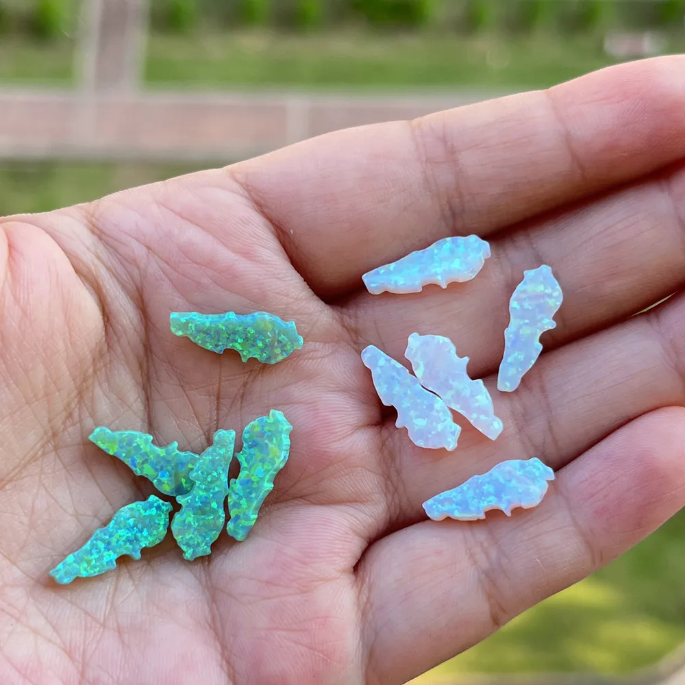 (3 шт./лот) В наличии! Синтетический огненный опал светло-голубой цвет карта