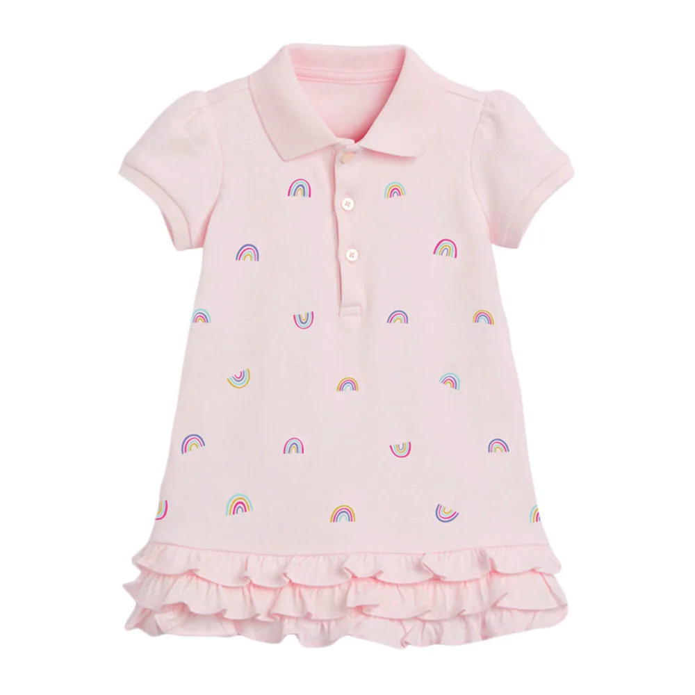 

Melario New Kids Rainbow Dress Costumes Children's Clothing Cute Girl Baby Princess Dresses Toddler Girl Ruffles Casual Clothes