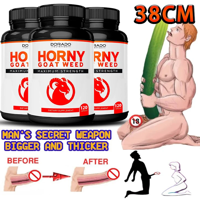 

Promotes Stamina & Energy, Joint Health In Women & Men, Extra Strength Horny Goat Capsules with Maca Arginine & Ginseng