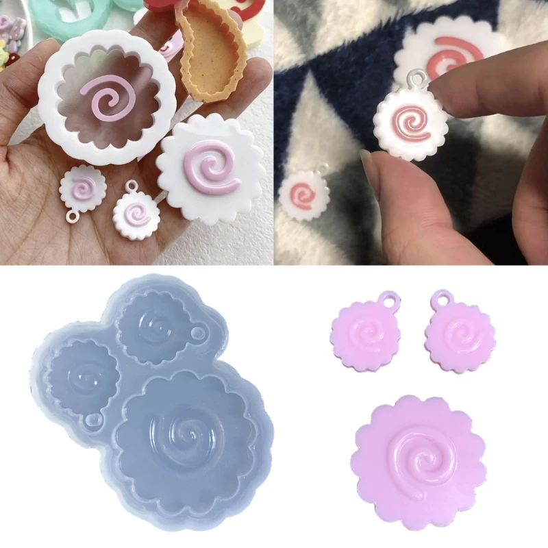

Diy Crystal Epoxy Mold Pendant Silicone Mold for Pendant Fish Cake Craft Mold DropShip