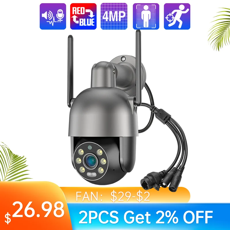 

Techage TA-XM-PT825G-40W Беспроводная IP-камера видеонаблюдения