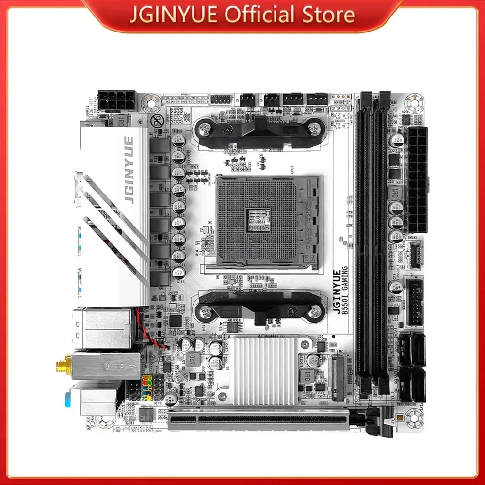 Материнская плата JGINYUE AMD B550 ITX поддерживает процессоры серии Ryzen R5 4000/5000 DDR4 RAM