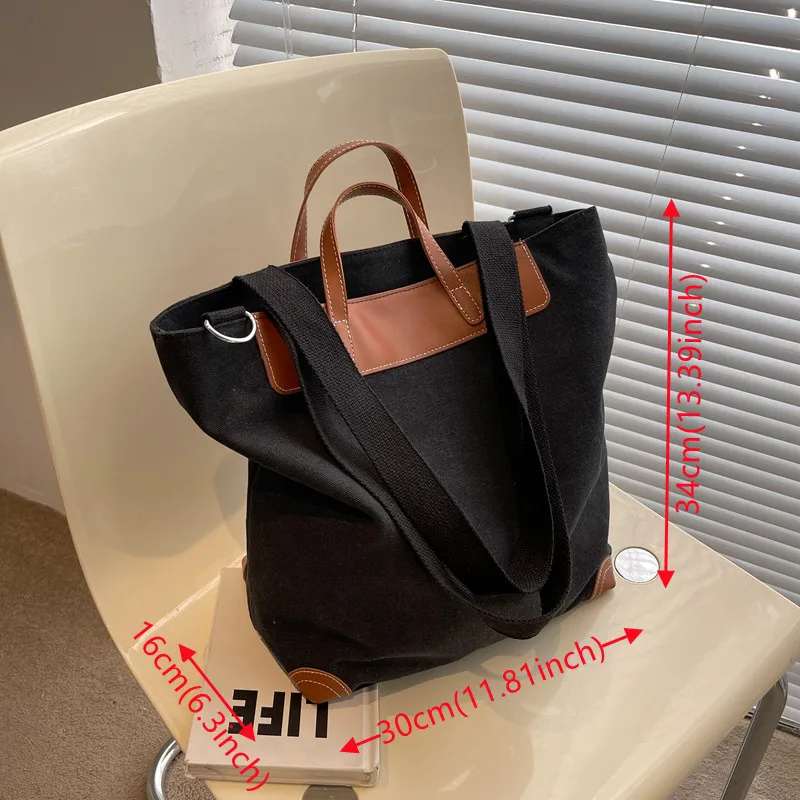 Women's Retro Canvas Crossbody Bags Large-capacity Versatile Travel Ladies Shoulder Bags Brand Designer Female Leisure Handbags