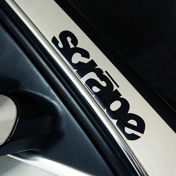 

Car Styling Vinyl Decals SCRAPE HF Front-end Glass Window Body Door Auto Body Sticker